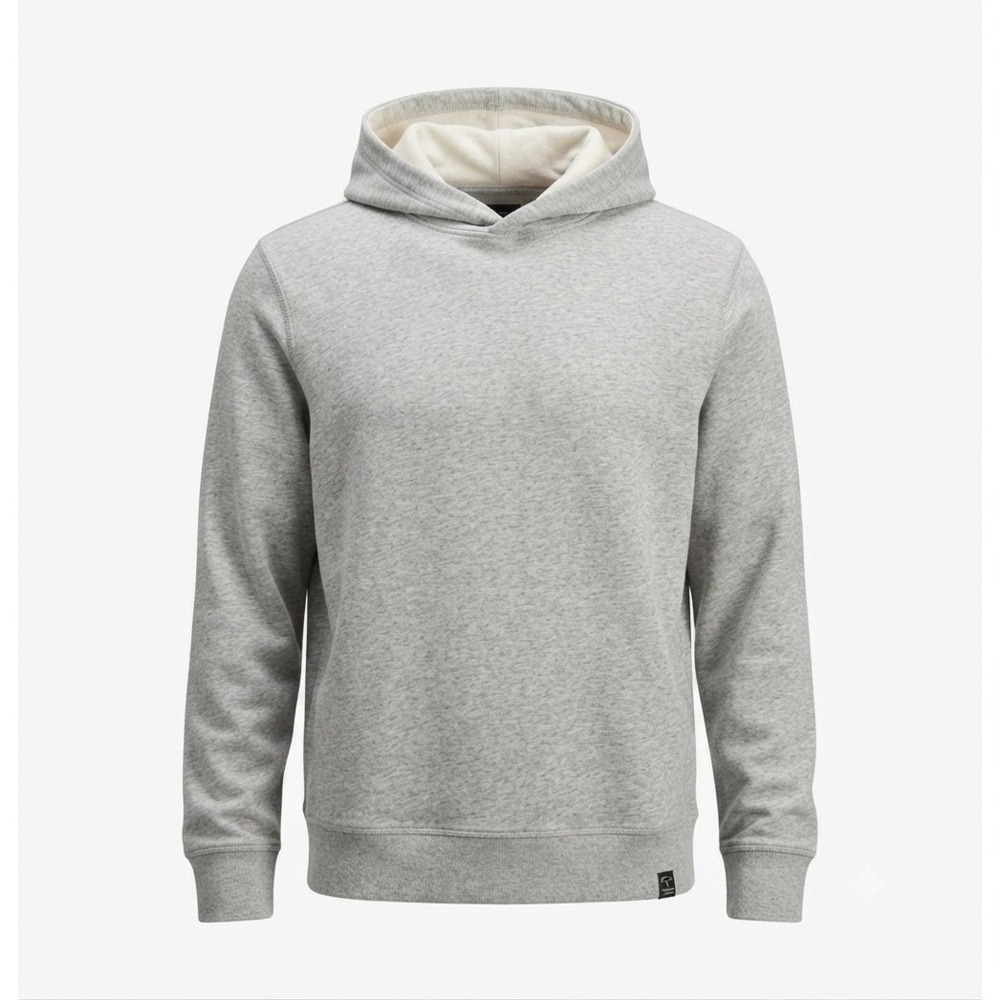 Lucky Brand Women Sweatshirt M Gray Hoodie Oversized‎ Boxy Pullover